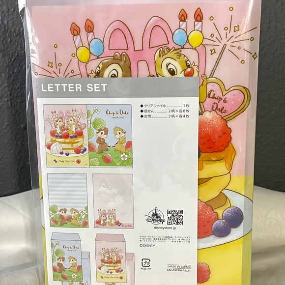 Tokyo Disney Chip ‘n Dale Letter Set - Picture 4 of 5